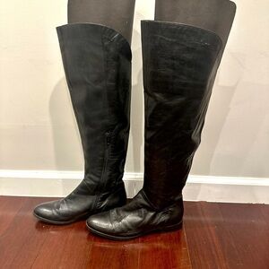 Over the knee 100% leather boots